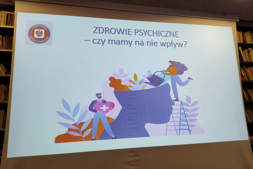 Tablica z wyświetloną grafiką Zdrowie psychiczne - czy mam na nie wpływ?