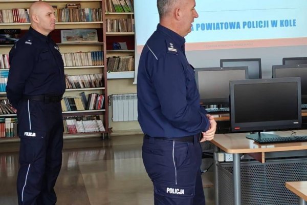 Spotkanie policji z przedstawicielami oświaty w Kole